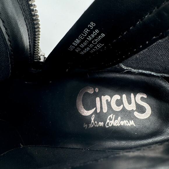 Sam Edelman Circus Hazel Black Western Casual Zipper Bootie 8 - Picture 3 of 5